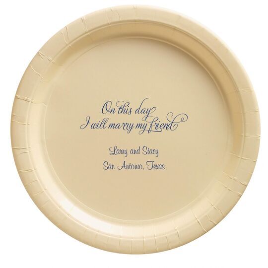 Elegant On This Day Paper Plates